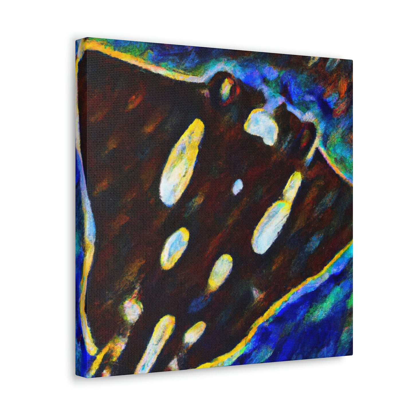 "Majestic Stingray Gliding" - Canvas