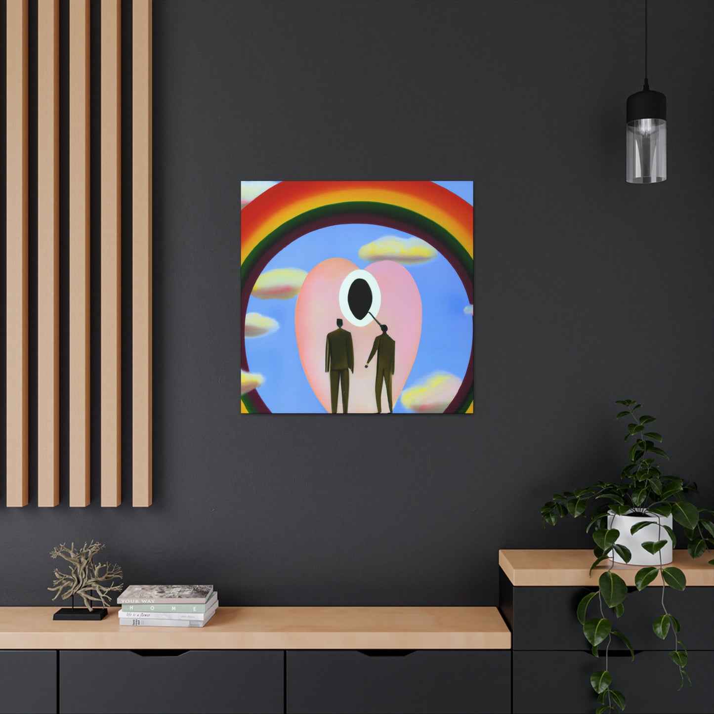 Love's Celestial Halo - Canvas