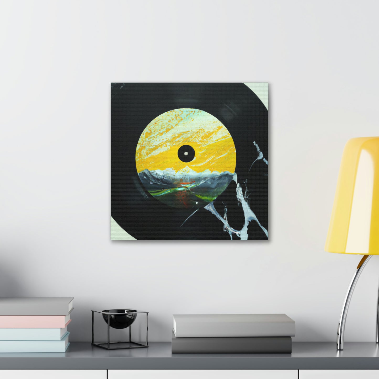 Vinyl Record Reflection - Canvas