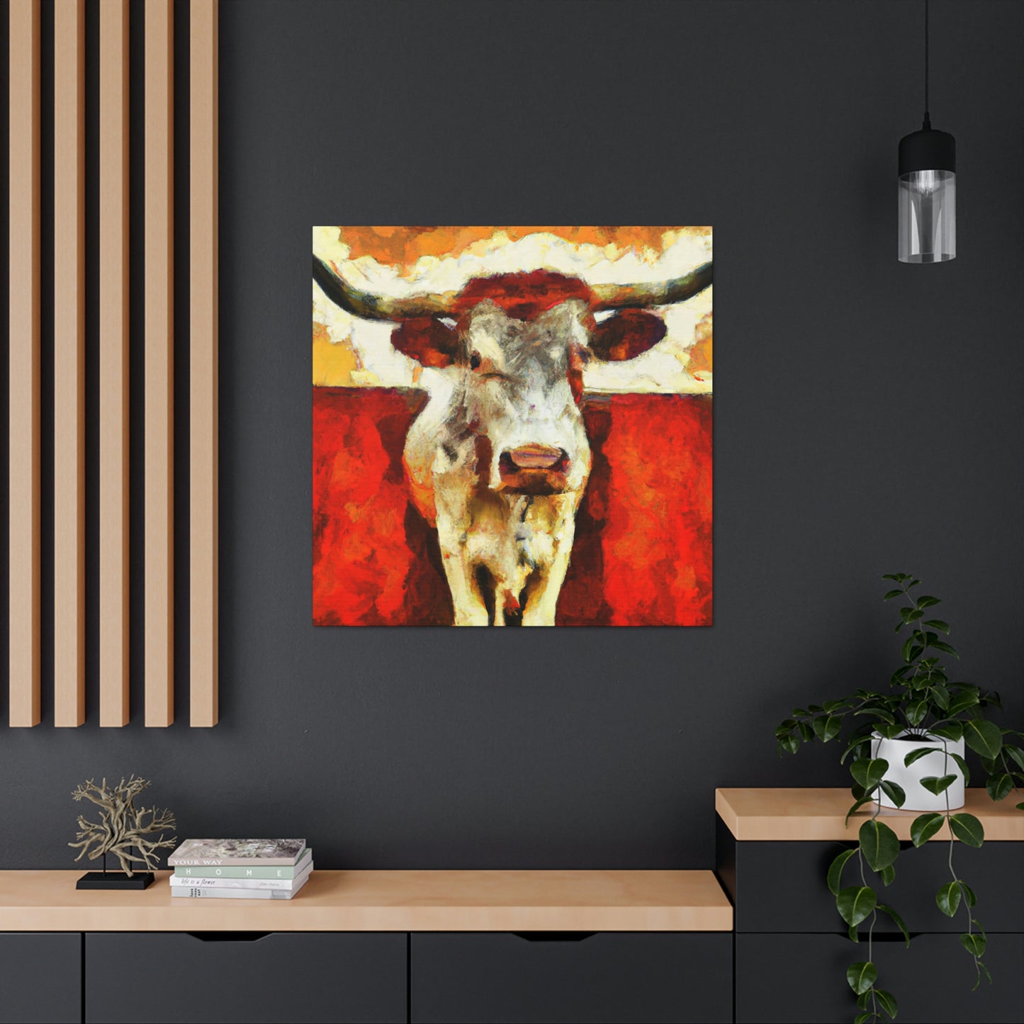 "Texas Longhorn Majesty" - Canvas