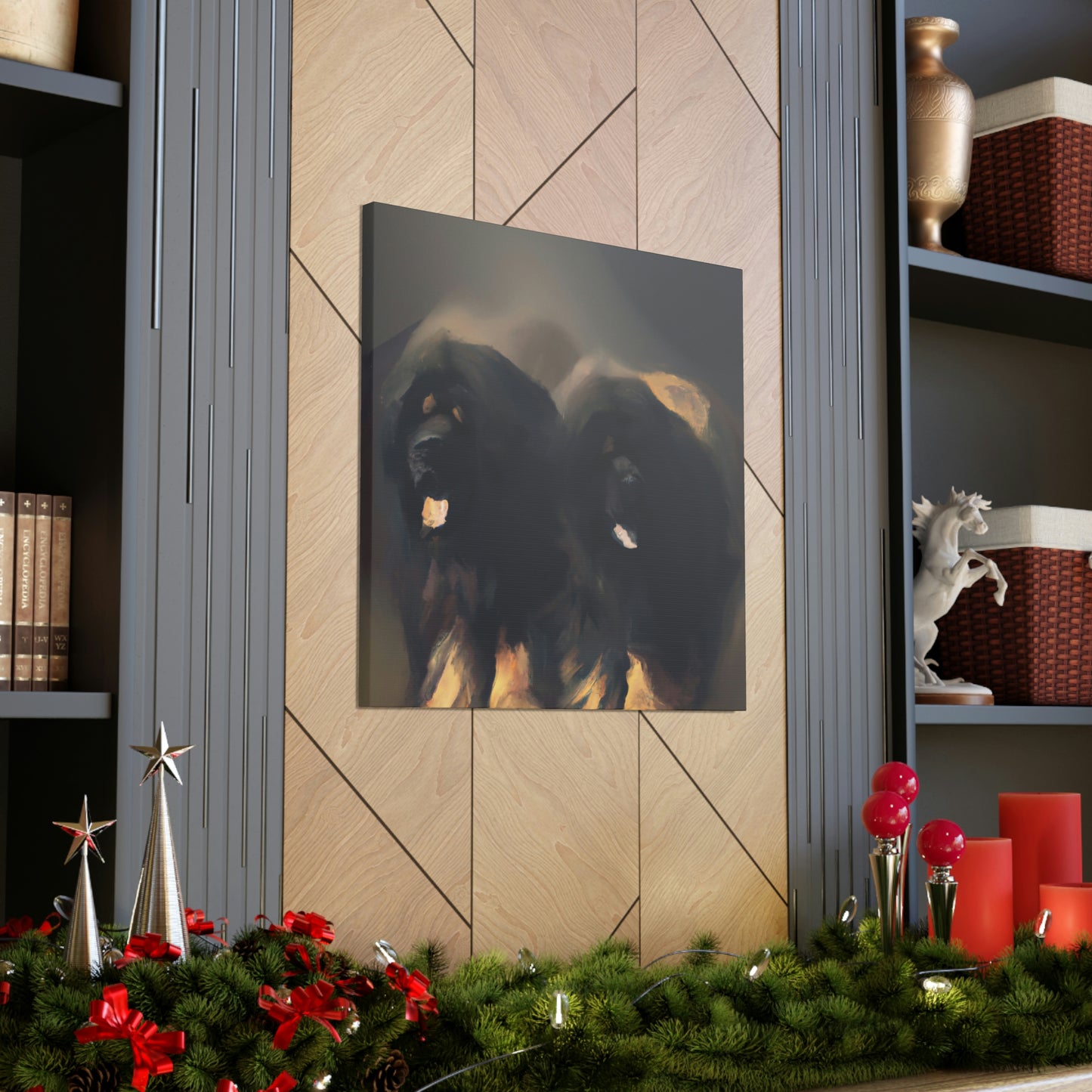 "Tibetan Mastiff Minimalism" - Canvas