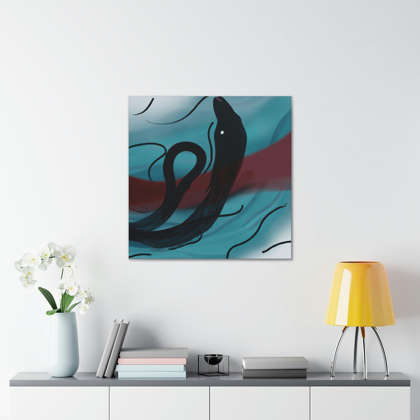 "Eels in Abstract Form" - Canvas