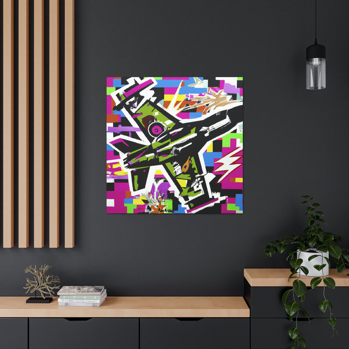 "Fighter in a Fury" - Canvas