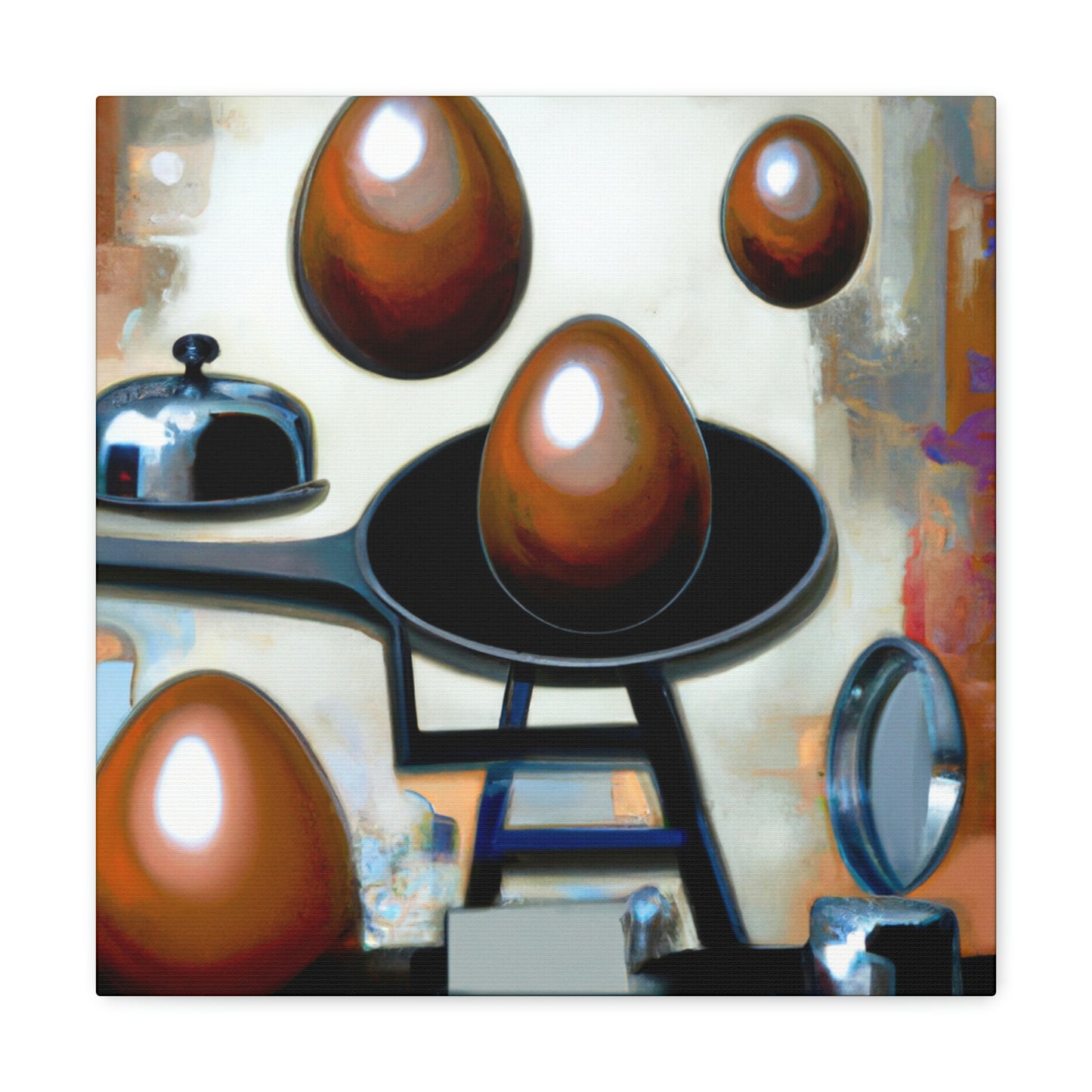 Eggs in Abstraction - Canvas