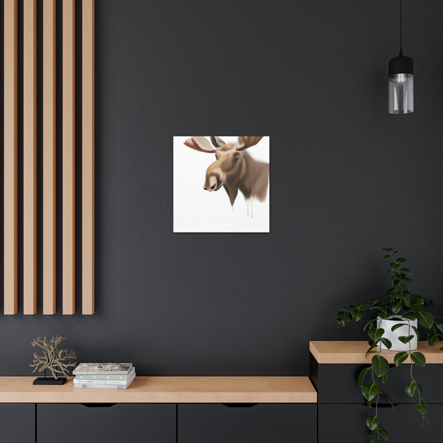 Moose in Winter Light - Canvas