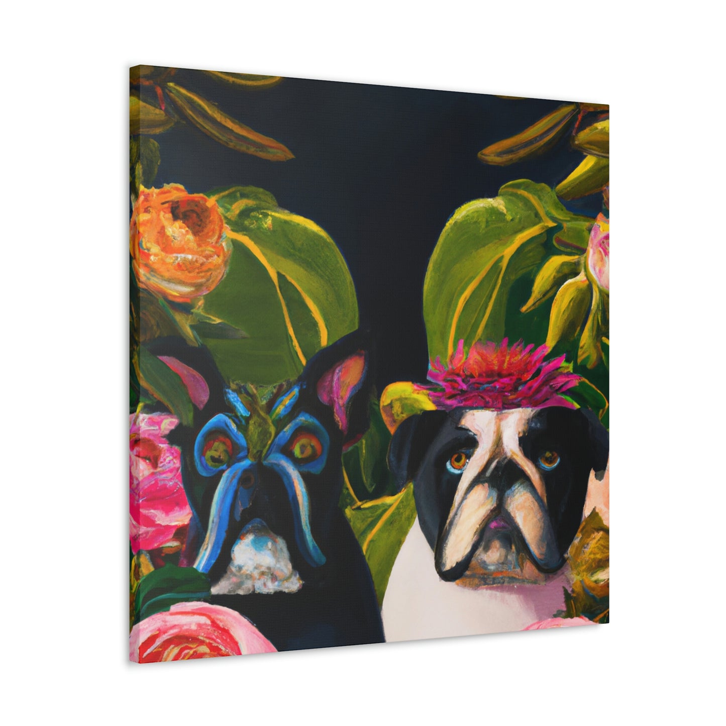 English Bulldog Triumphant - Canvas