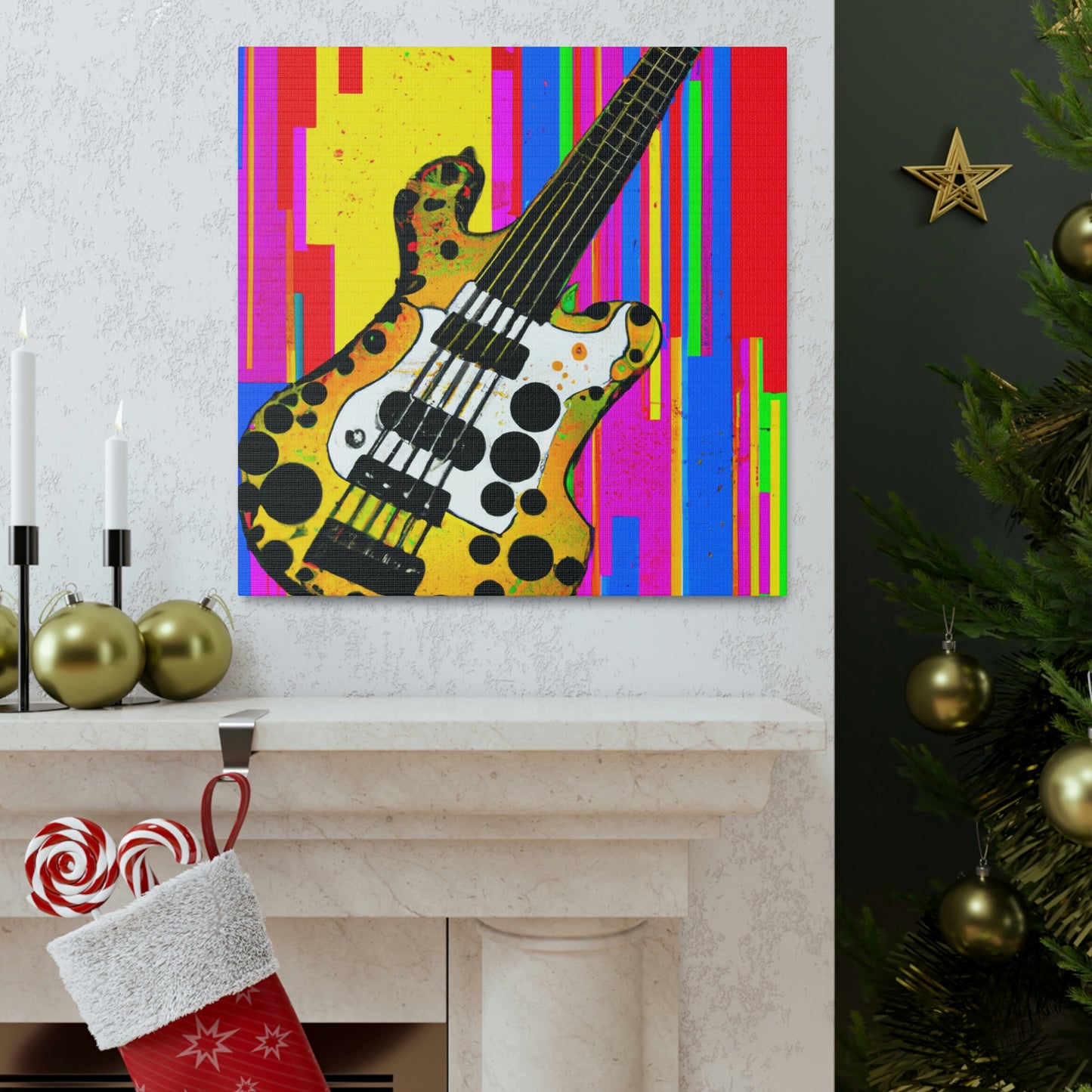 "Fauve Bass Guitarist" - Canvas