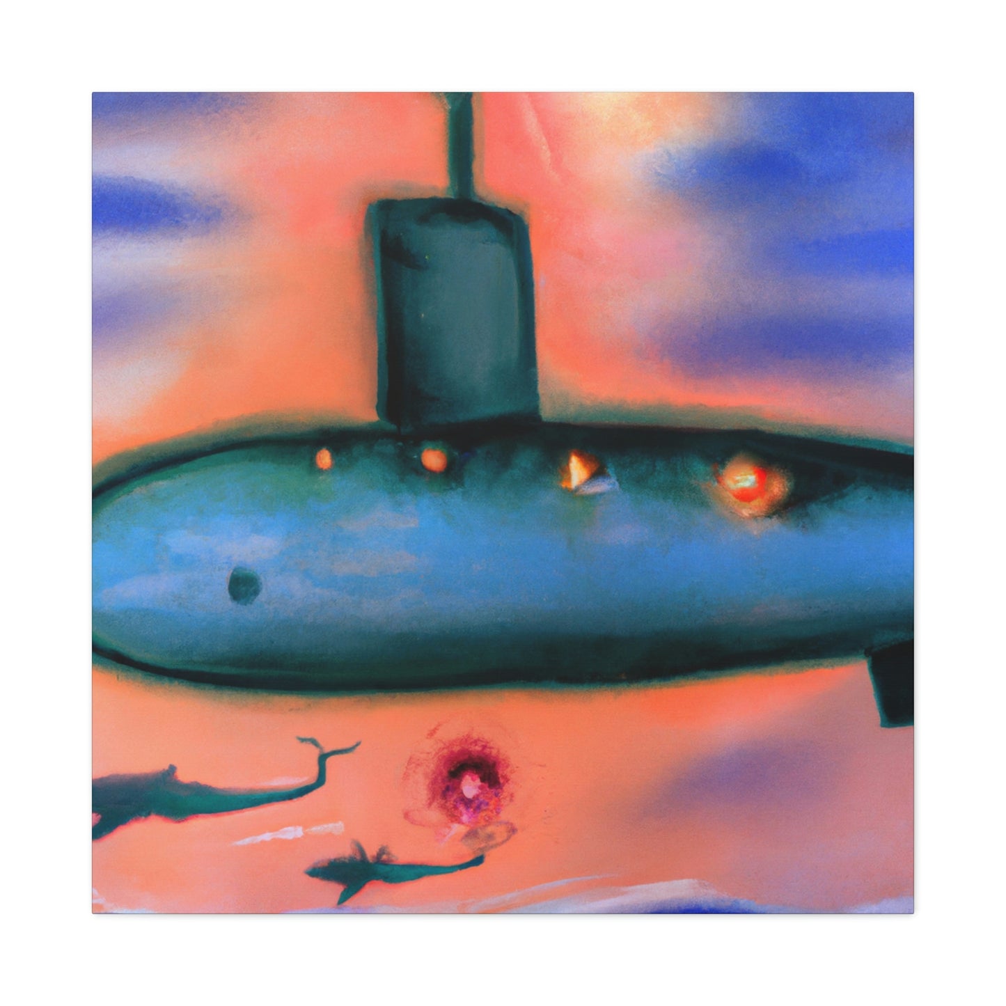 "Submarine in Expressionism" - Canvas