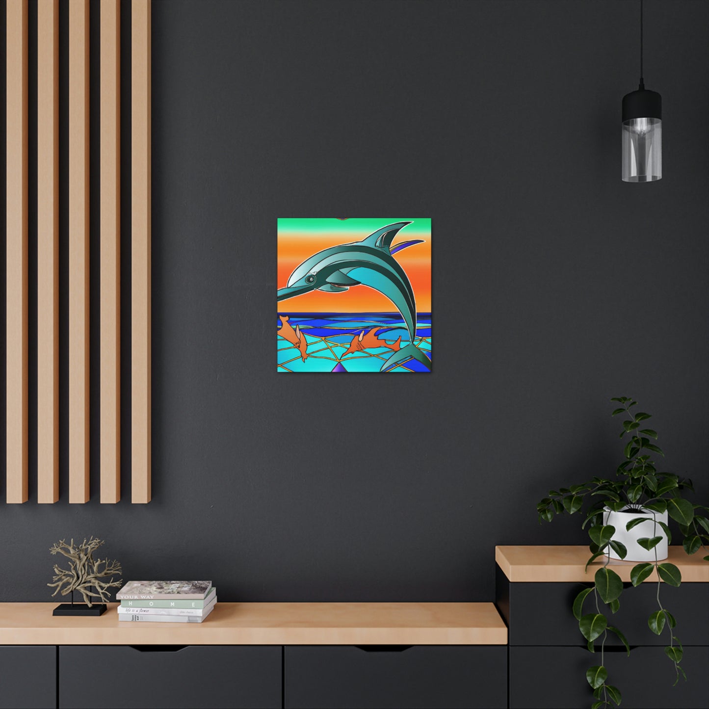 Gliding Dolphin Majesty - Canvas