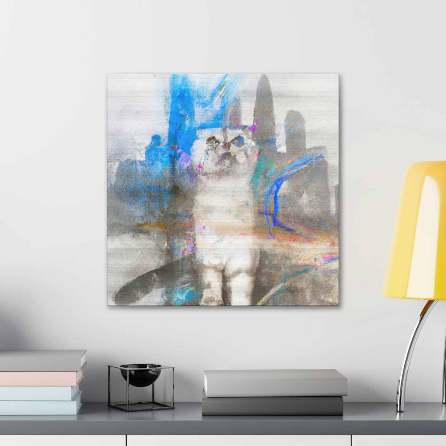 "Scottish Fold Dreamscape" - Canvas