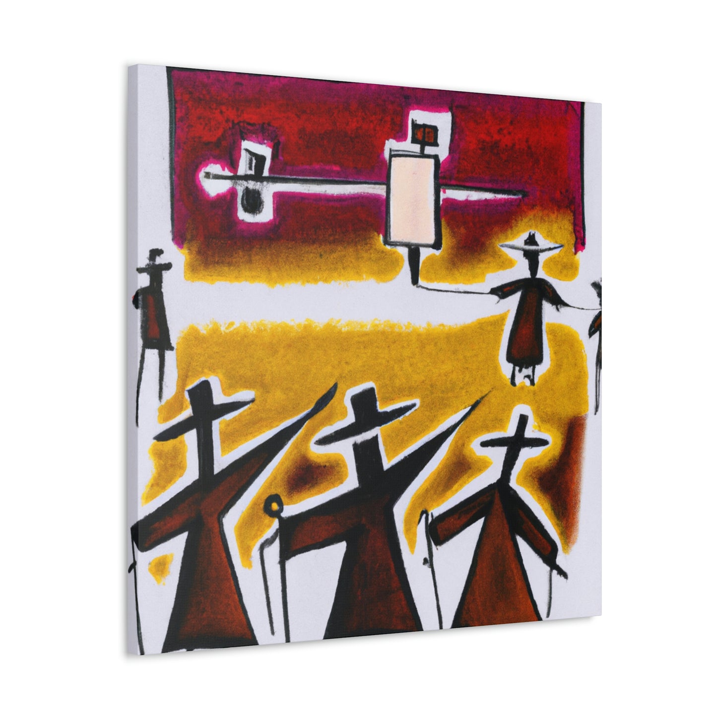 "Toil of Protesting Lines" - Canvas