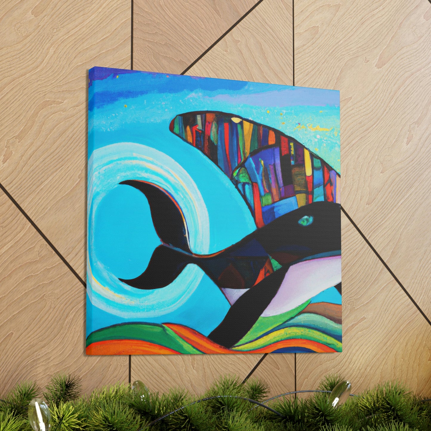 "Whaling in Art Deco" - Canvas