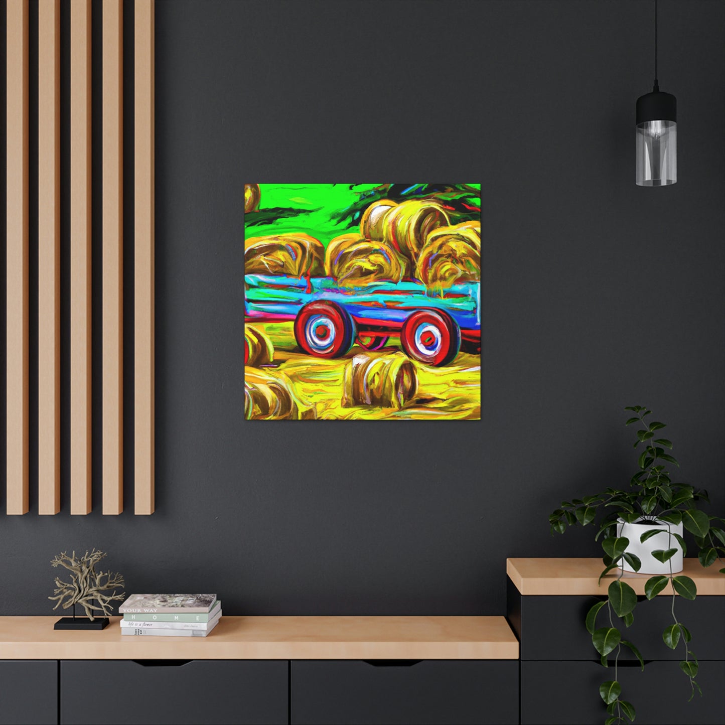 "Hay Wagon in Dreams" - Canvas