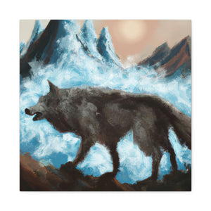 "Wolf Staring Majesty" - Canvas