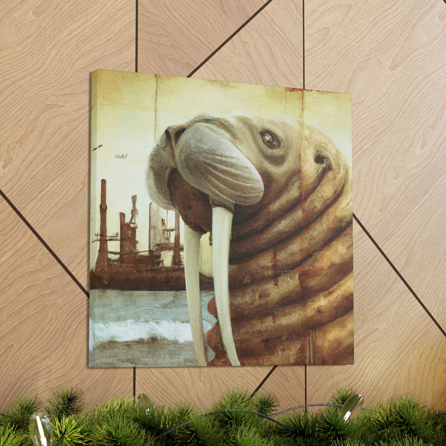 Walrus of Steampunk Era - Canvas