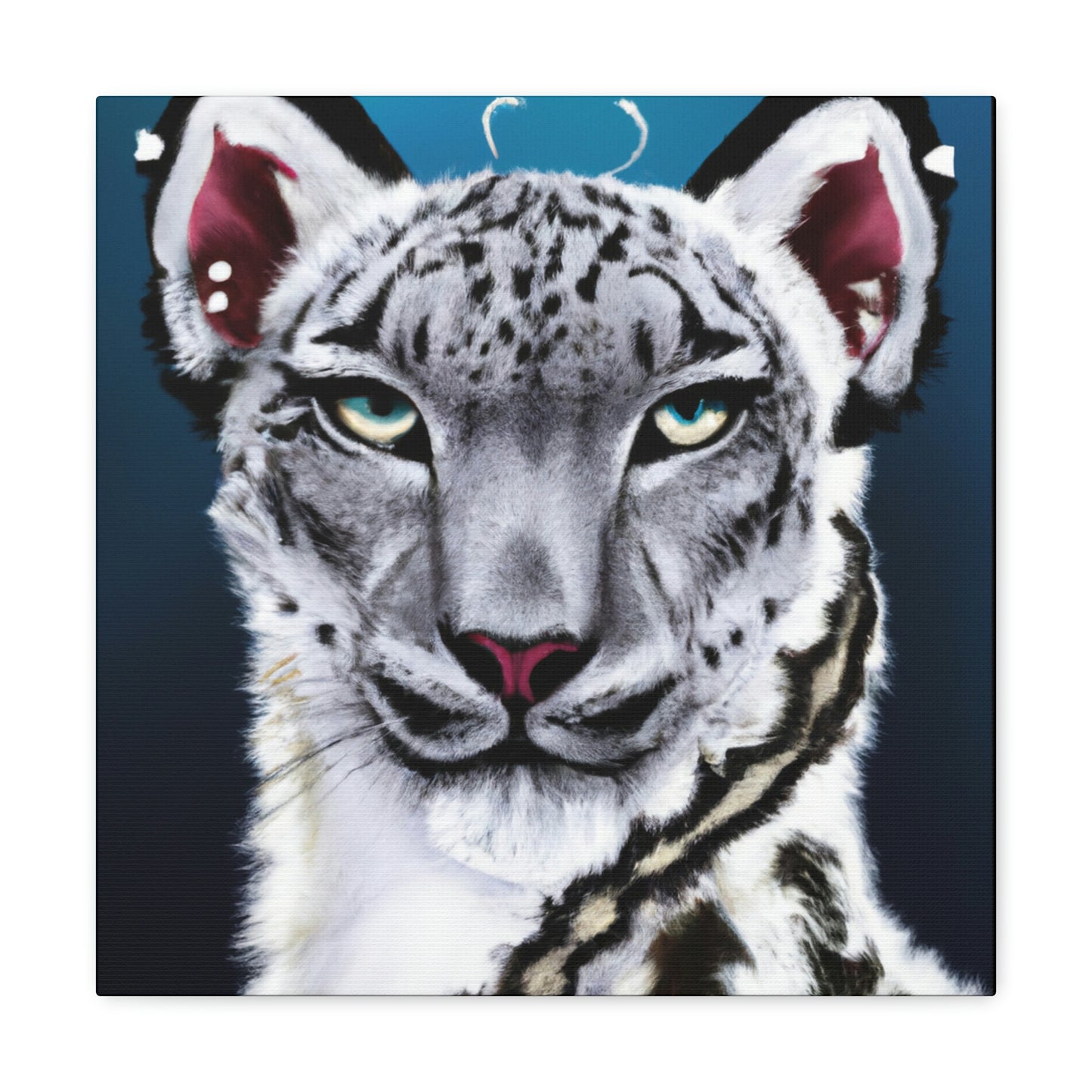 "Frozen Leopard Luxury" - Canvas