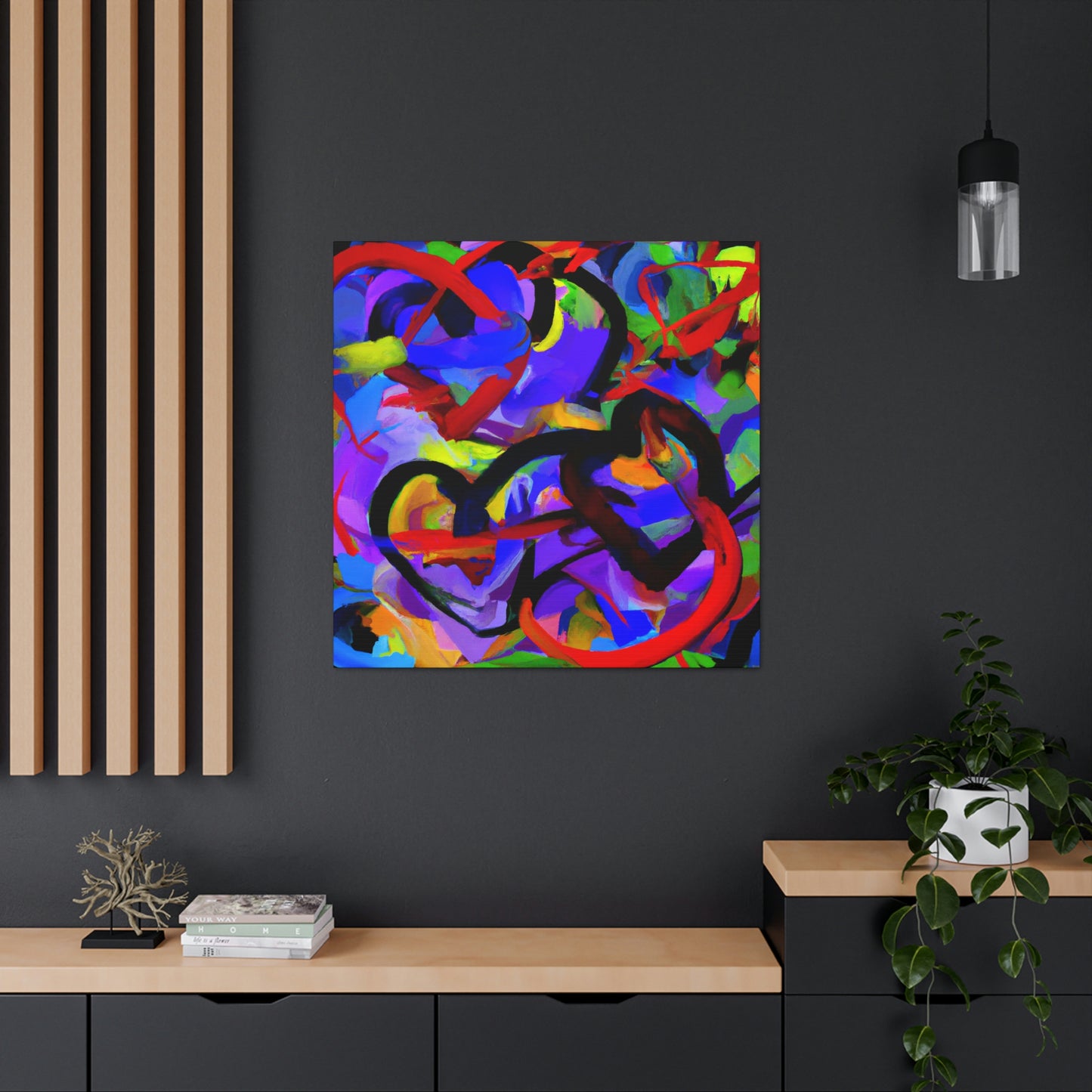 “Hearts Intertwined” - Canvas