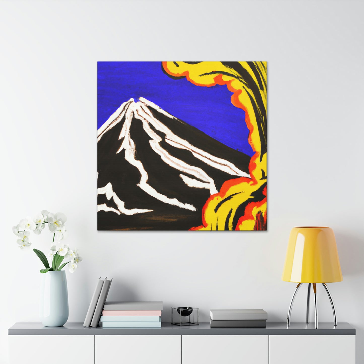 "Volcano On Fire!" - Canvas