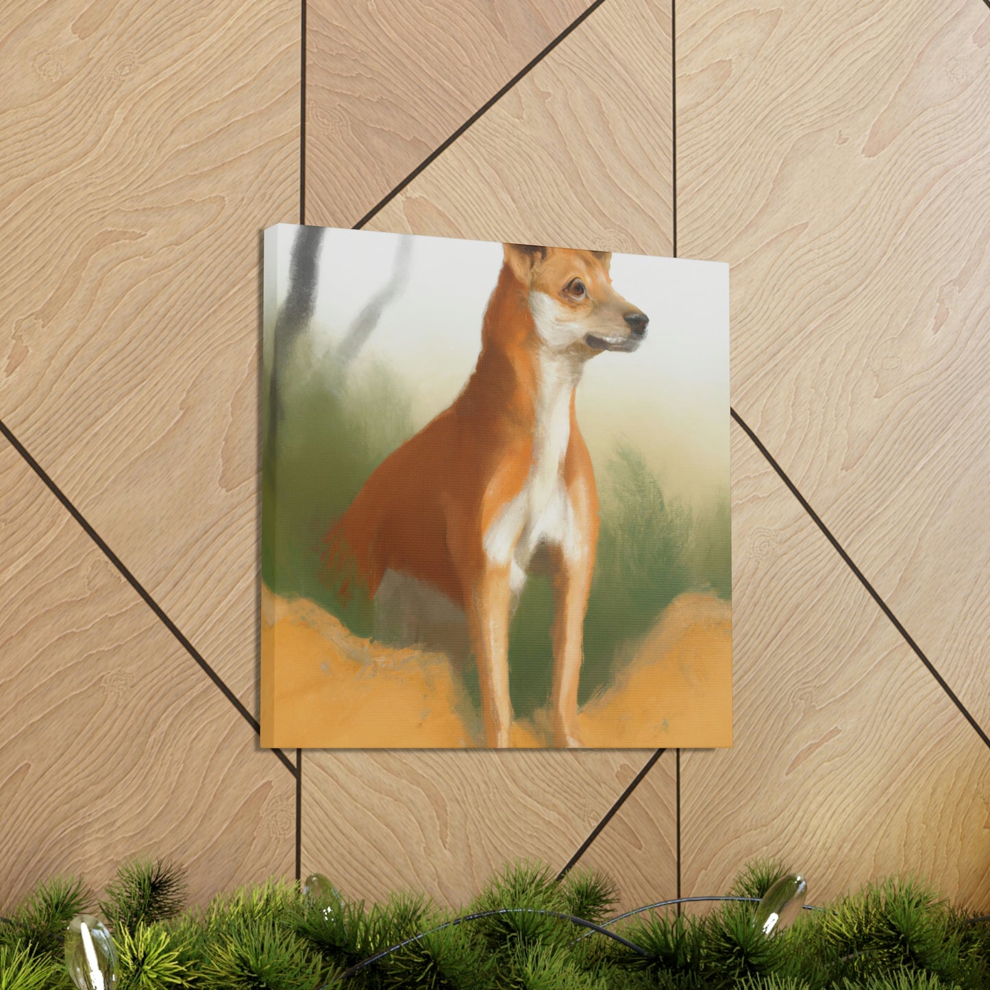 Dingo in the Outback - Canvas