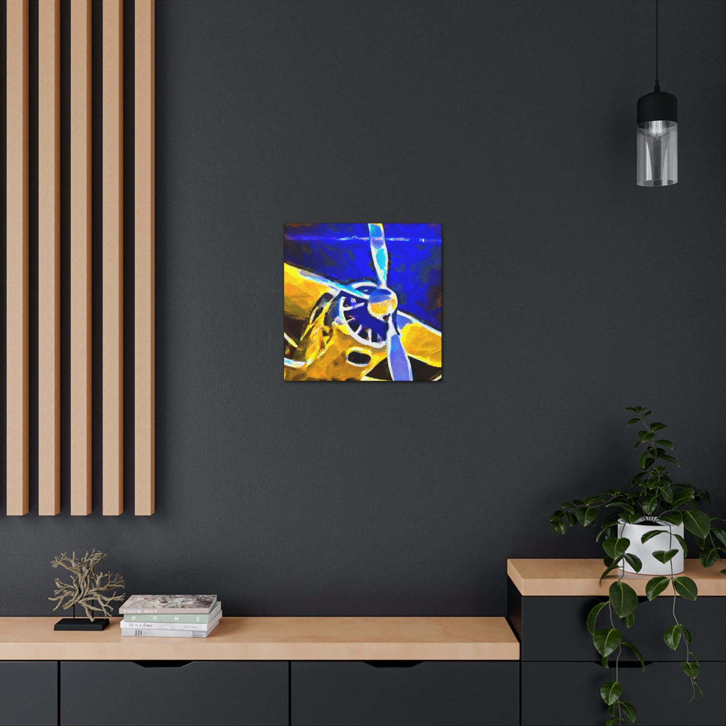 Vintage Airplane Reverie - Canvas