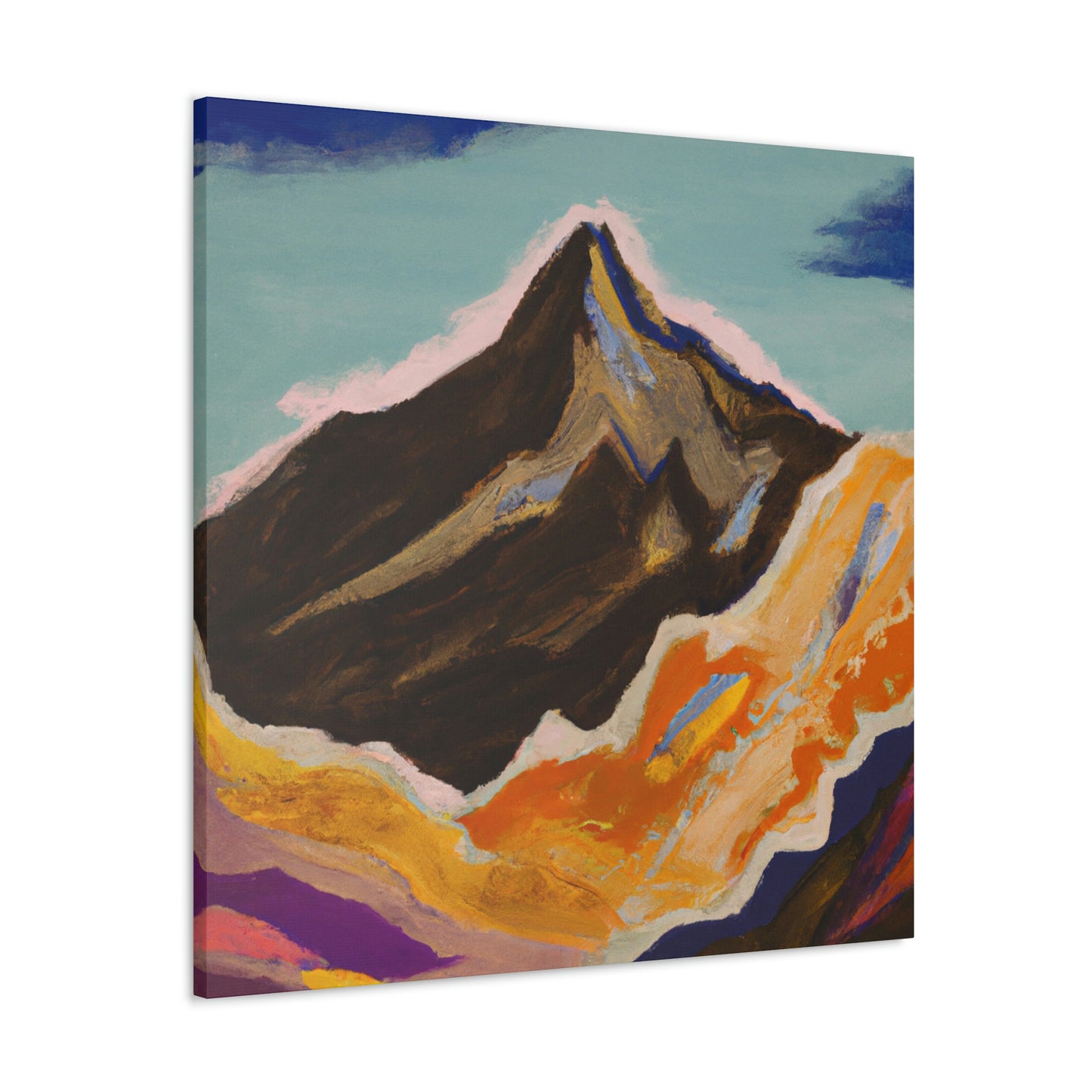 Mountains in Moonlight - Canvas