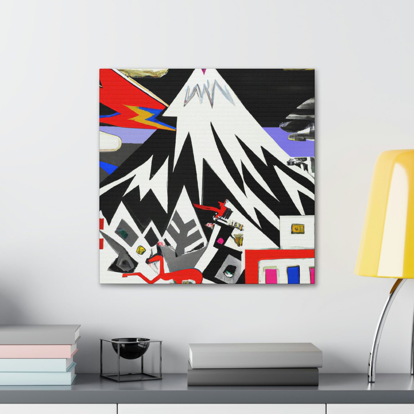 Snowy Mountain Utopia - Canvas