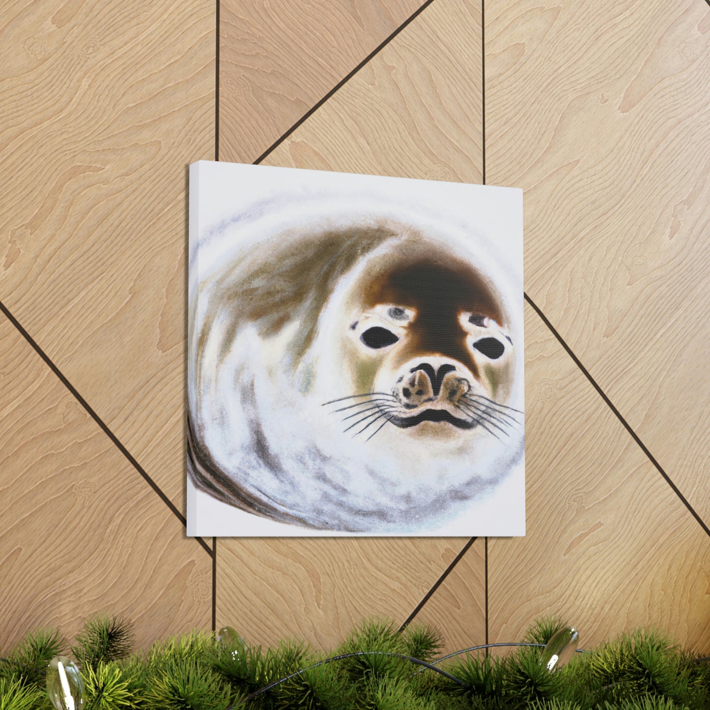 Harp Seal Slumbering - Canvas