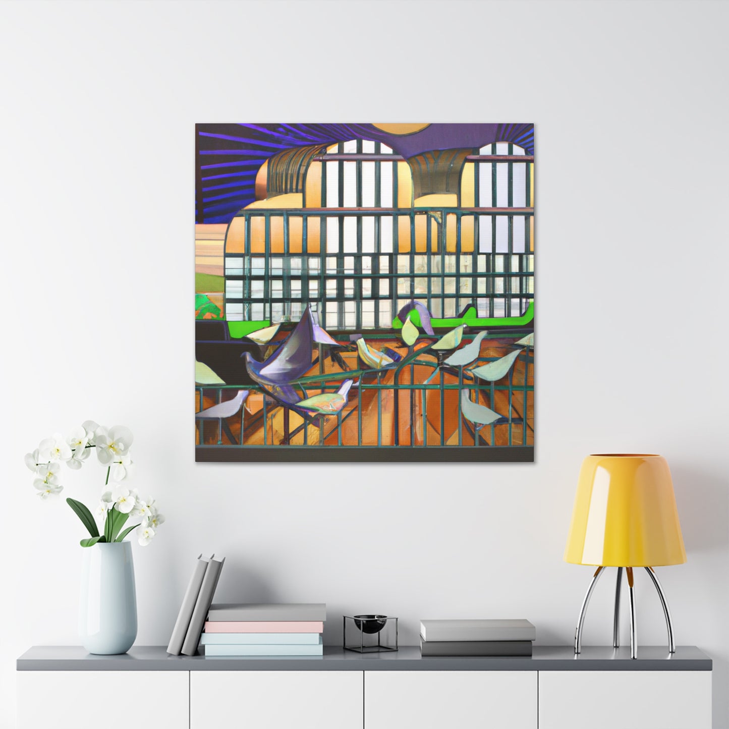 Pigeon's Industrial Dance - Canvas