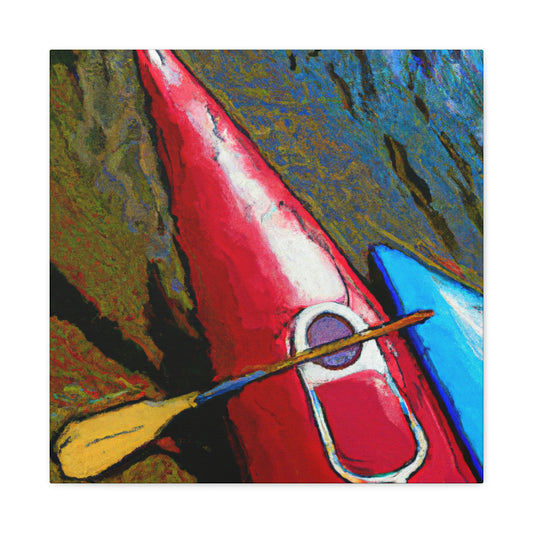 Kayak in Deco Style - Canvas