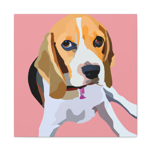 "Regal Beagle Minimalism" - Canvas