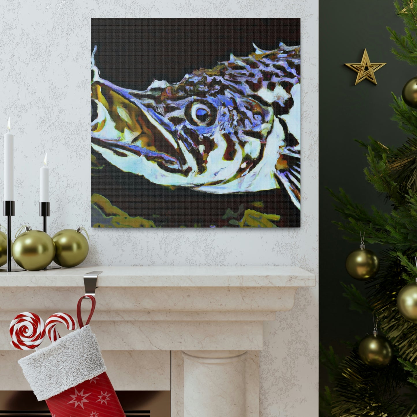 "Corydoras Catfish Abstract" - Canvas