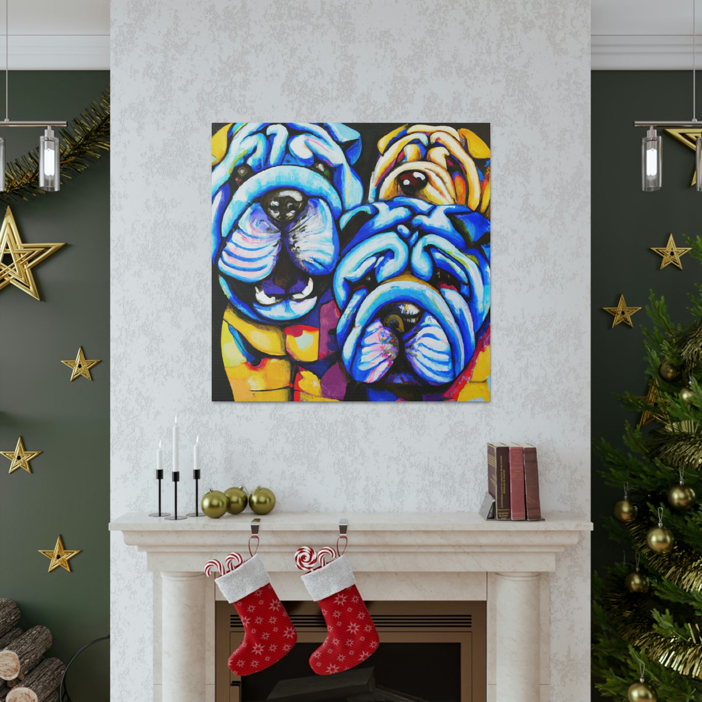 "Shar Pei Abstract Dream" - Canvas