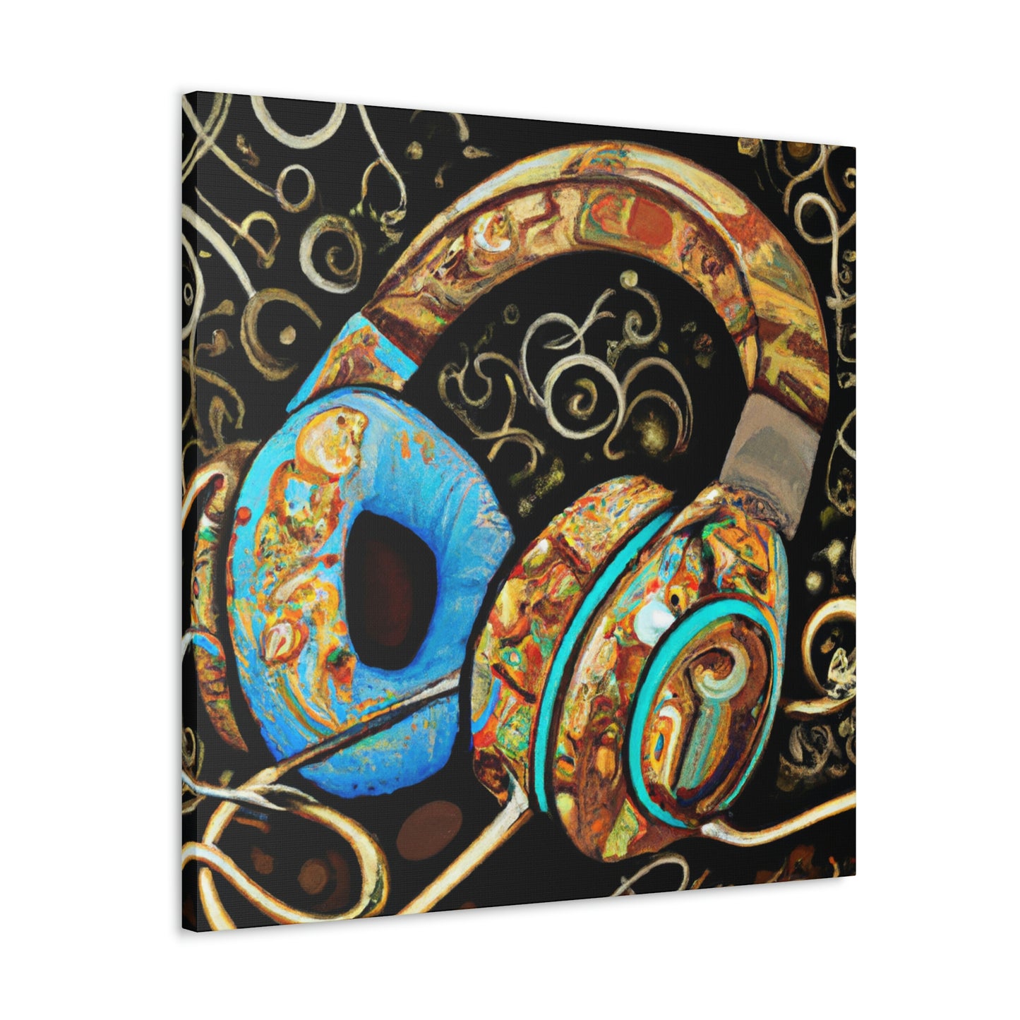 Headphones in Abstraction - Canvas