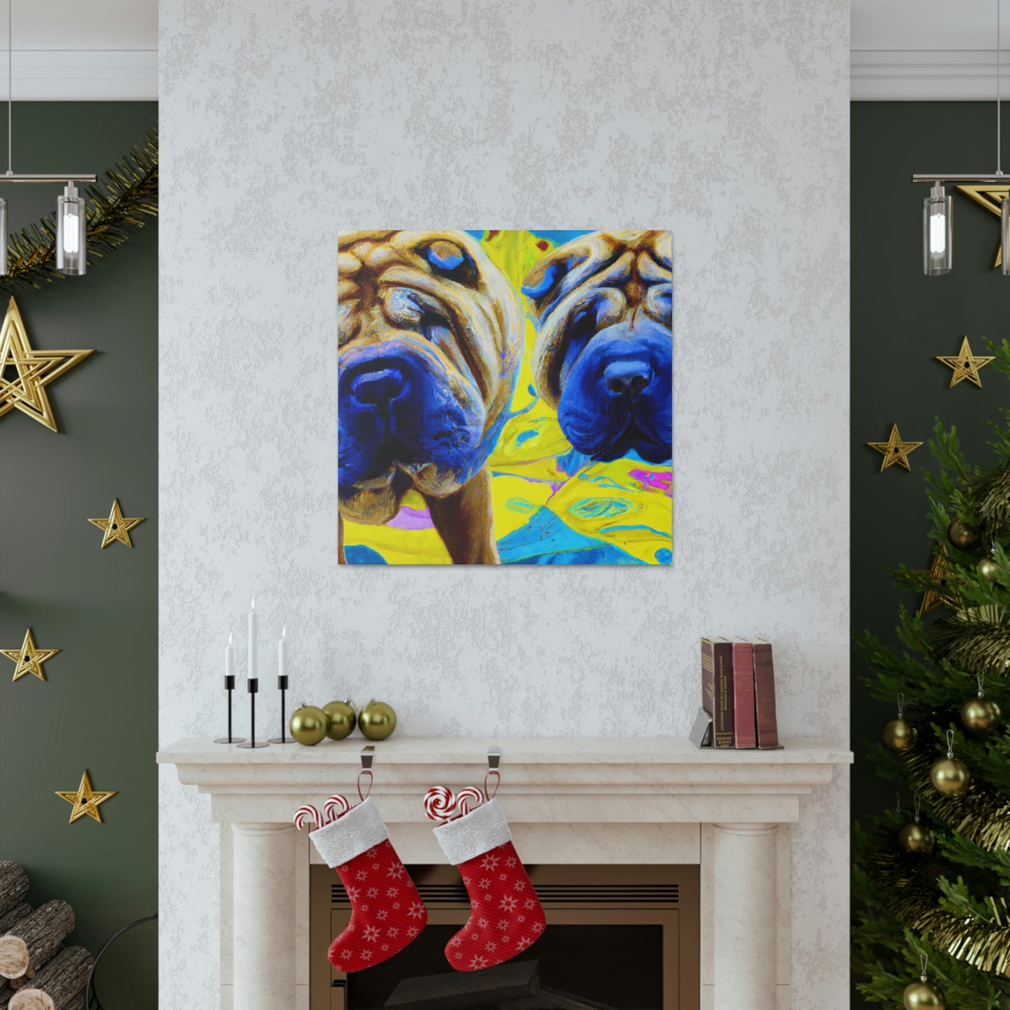 Sleeping Shar Pei Dream - Canvas