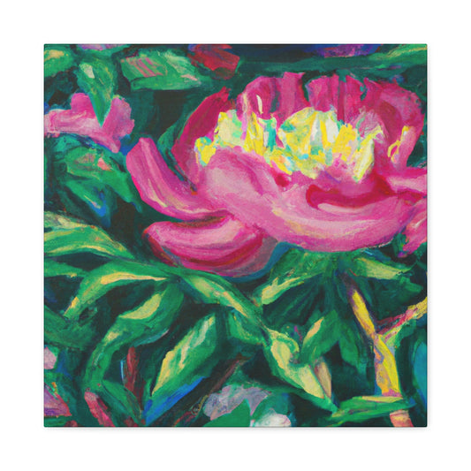 "Peony in Expressionism" - Canvas