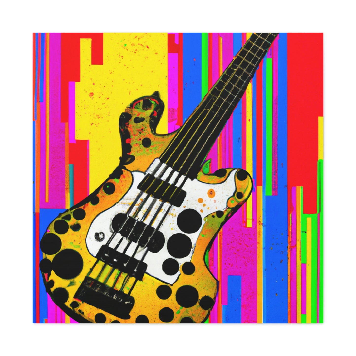 "Fauve Bass Guitarist" - Canvas