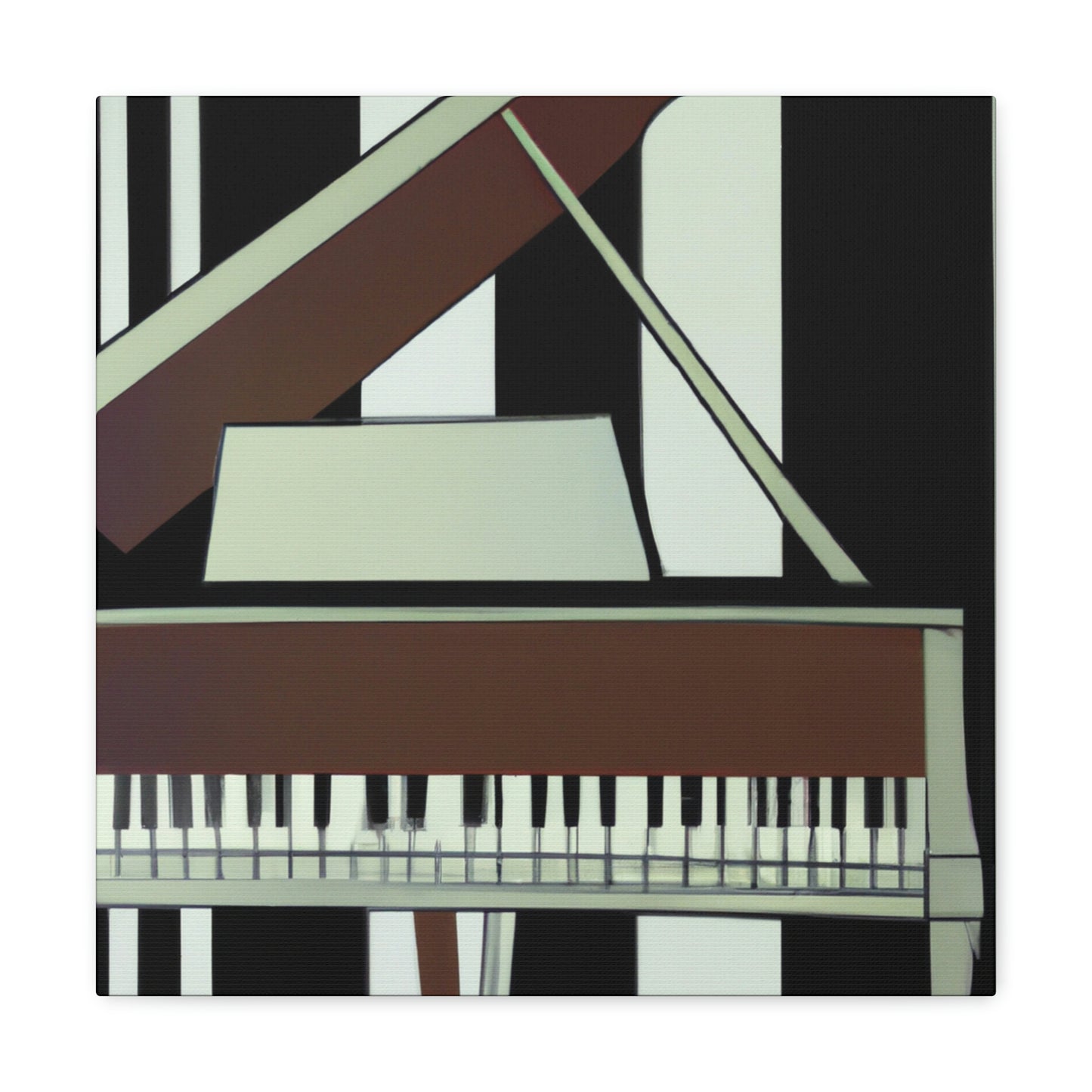 "Piano's Artful Cadence" - Canvas