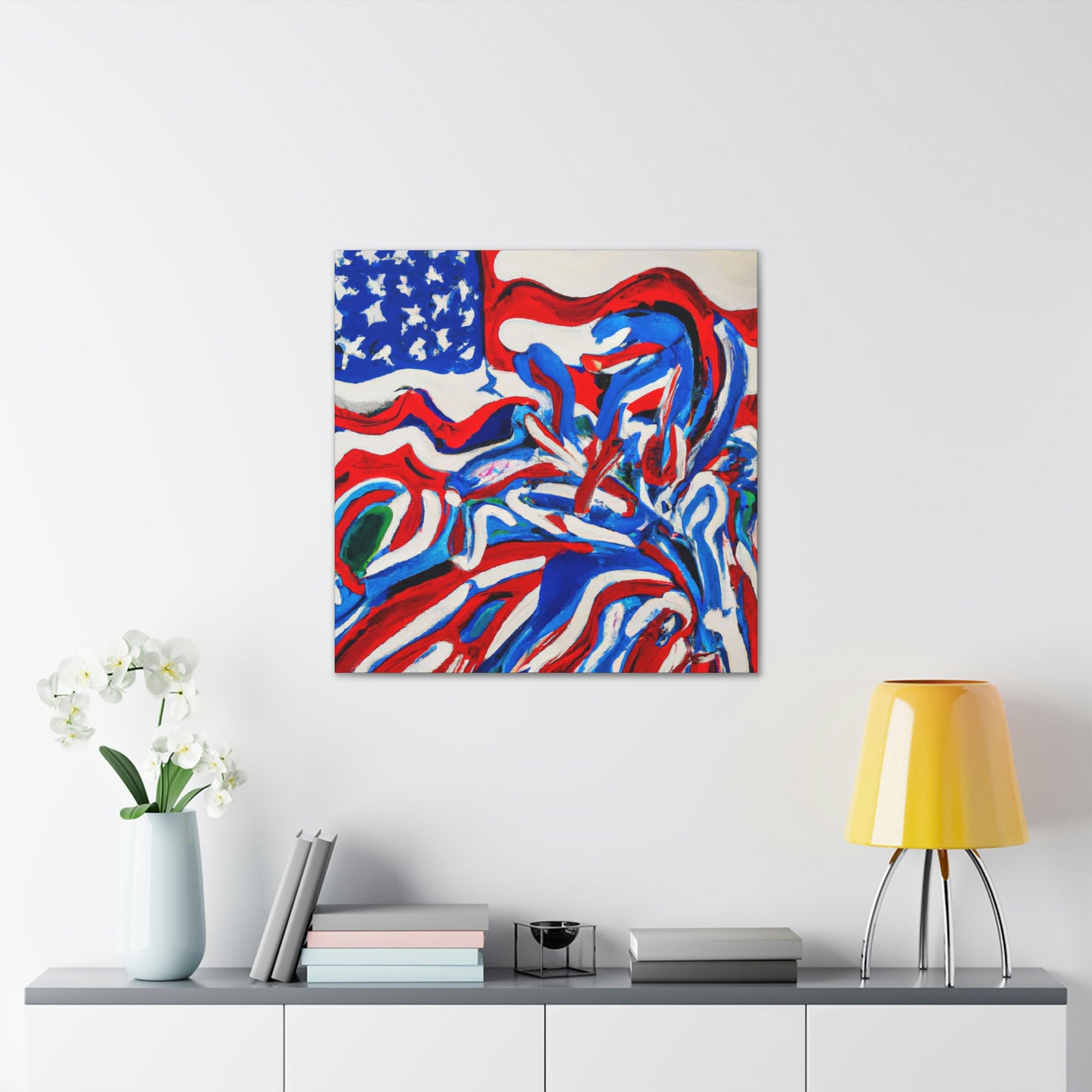 "Flag of Dreams Unfurled" - Canvas