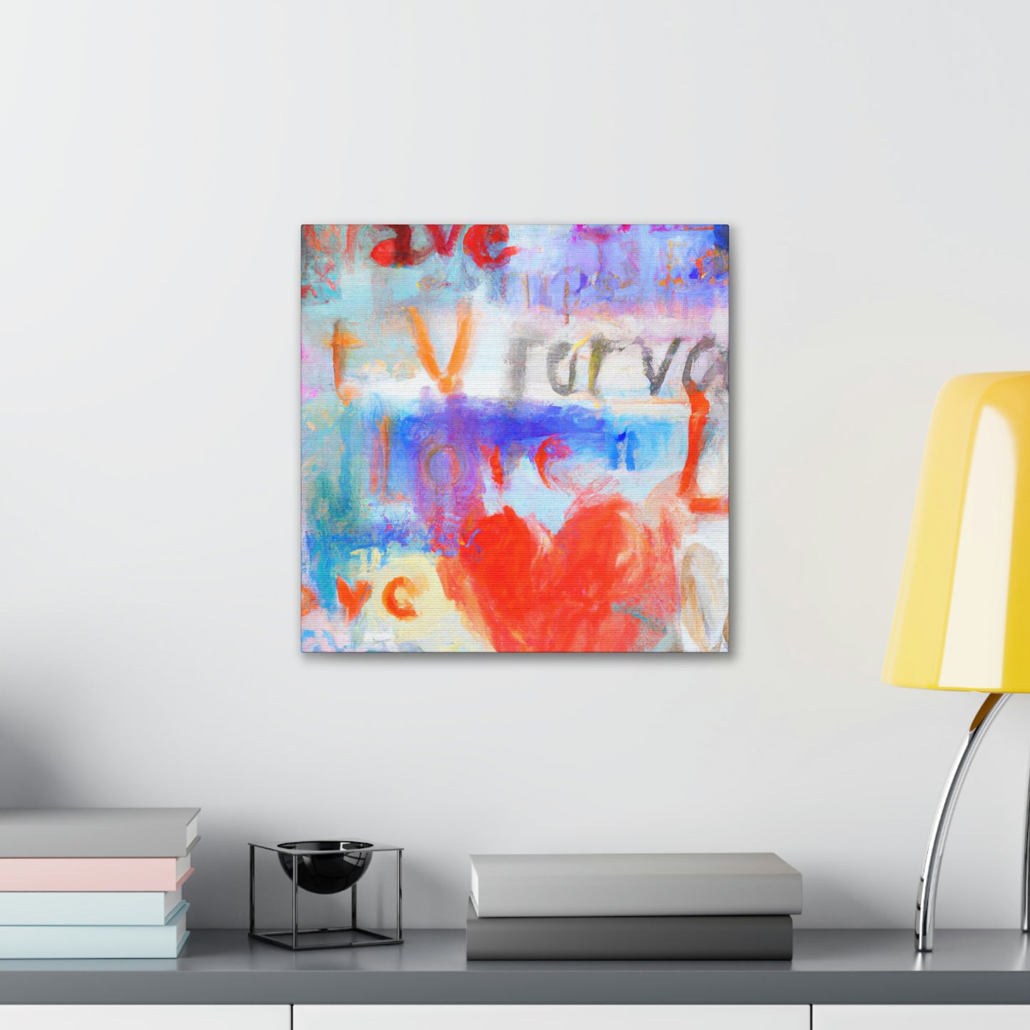 Love Letters in Hues - Canvas