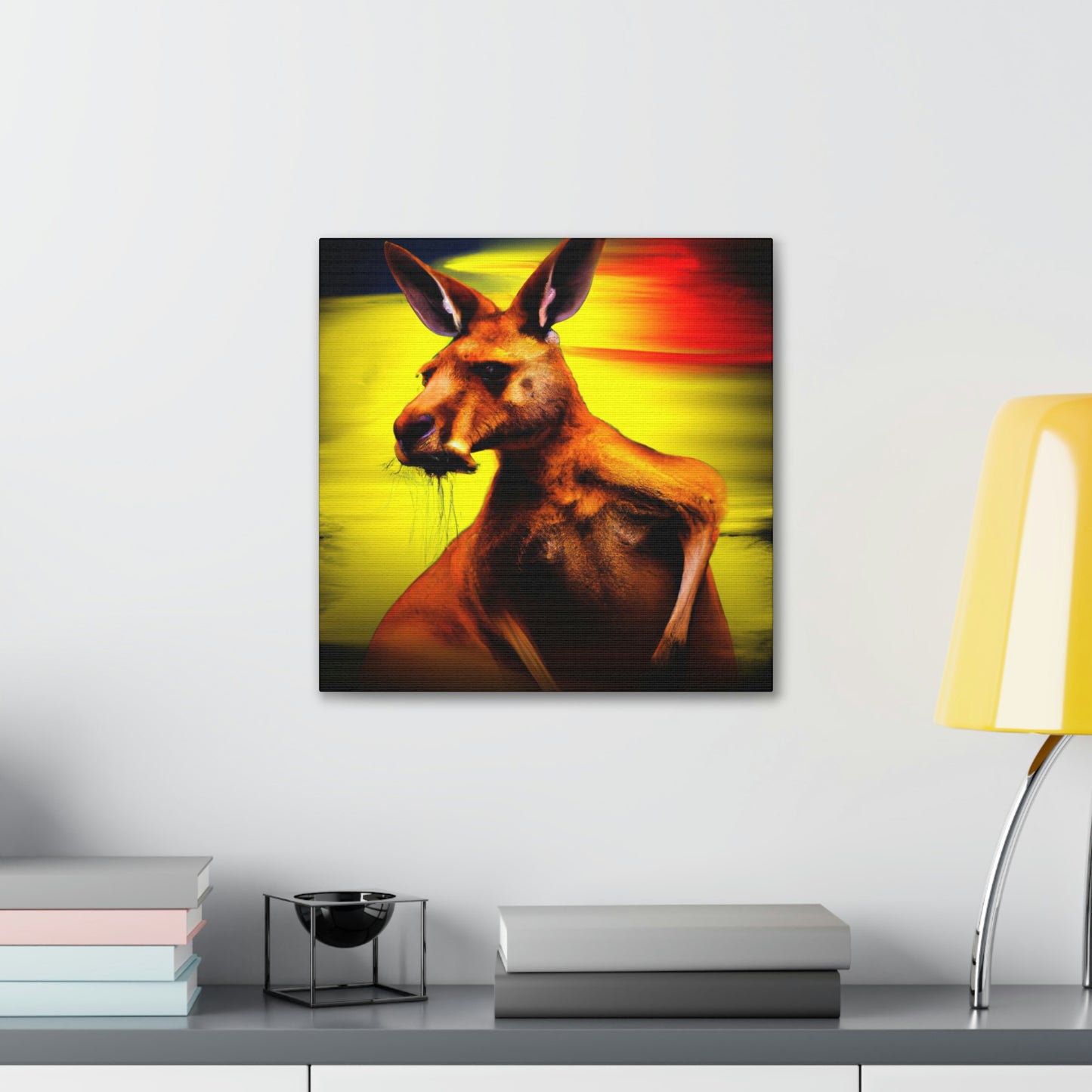 "Kangaroo in Technicolor" - Canvas