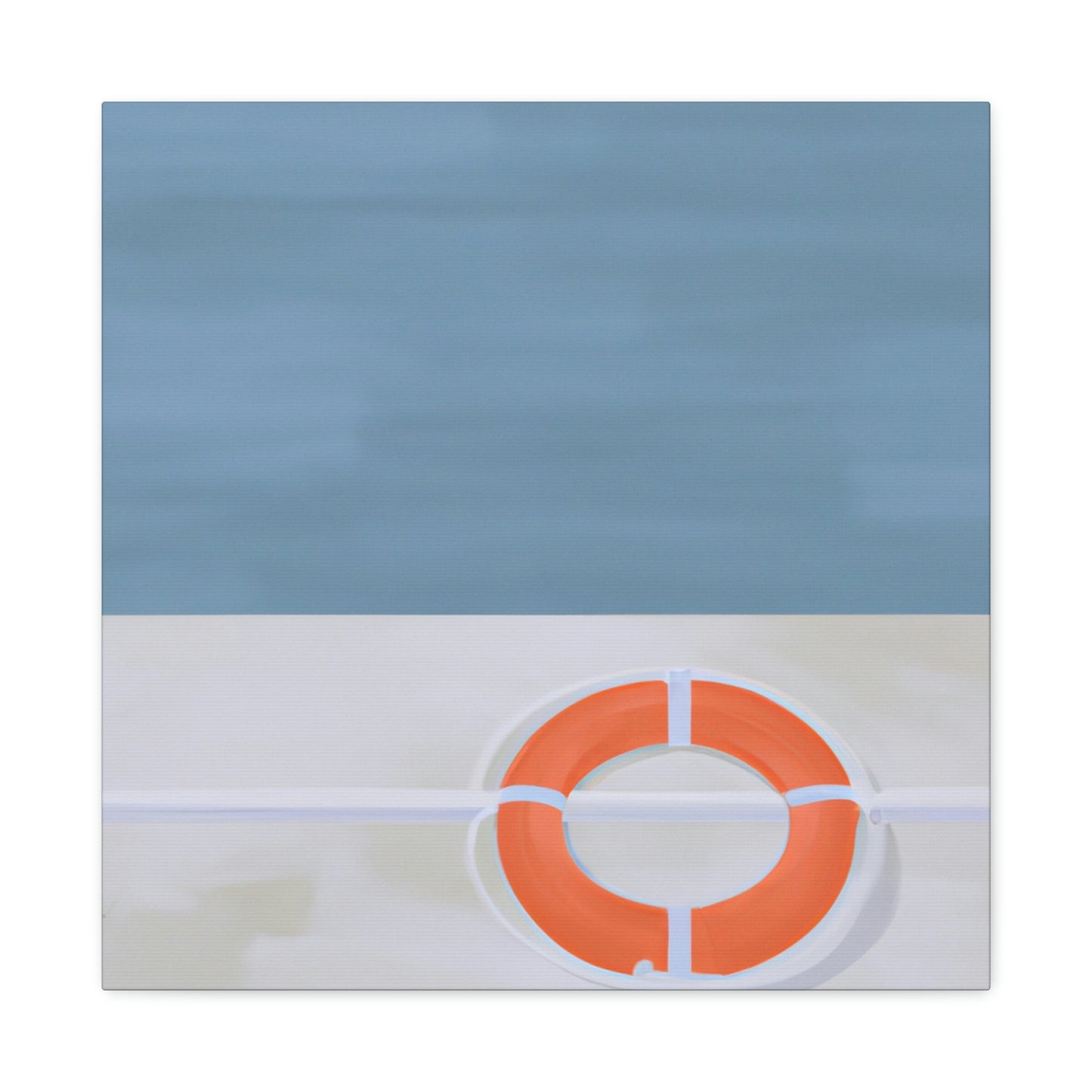 "Lifebuoy in Minimalism" - Canvas