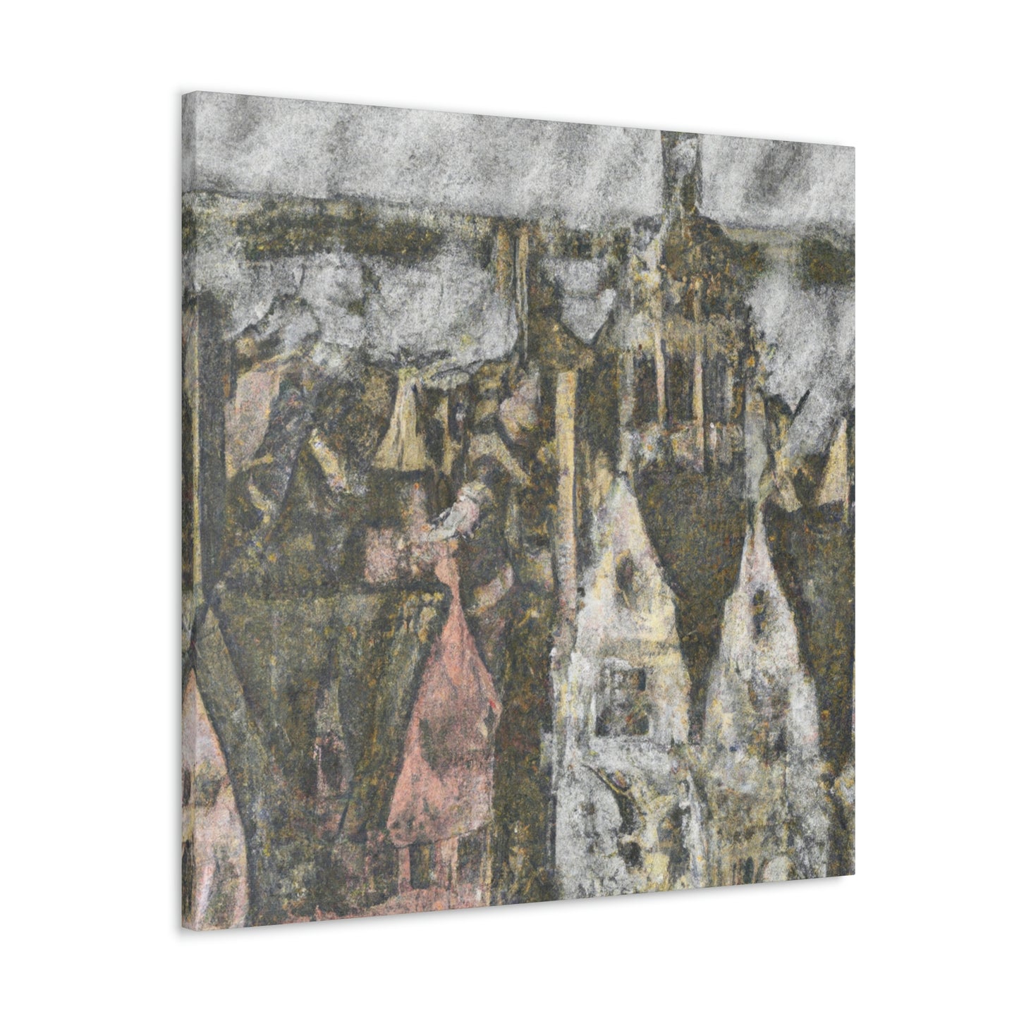 "Tudor Pointillist Dream" - Canvas