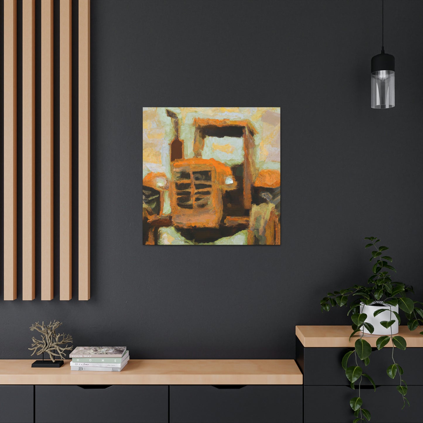 Tractor in the Wheat - Canvas