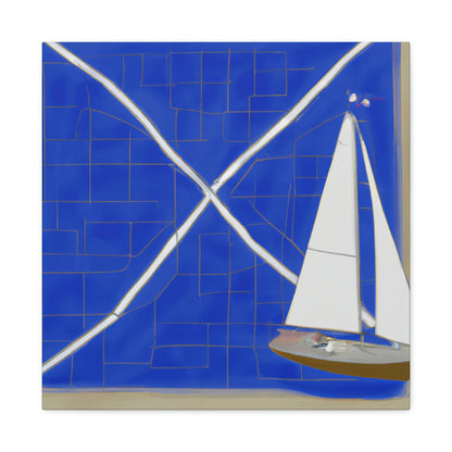 Nautical Minimalism Chart - Canvas