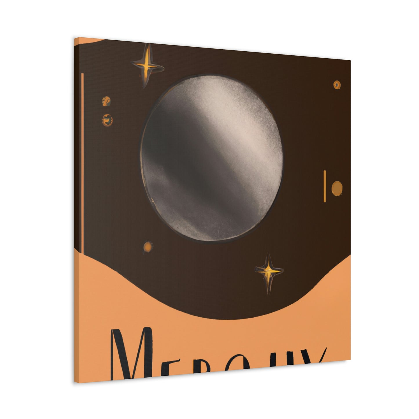 Mercury's Celestial Gaze - Canvas