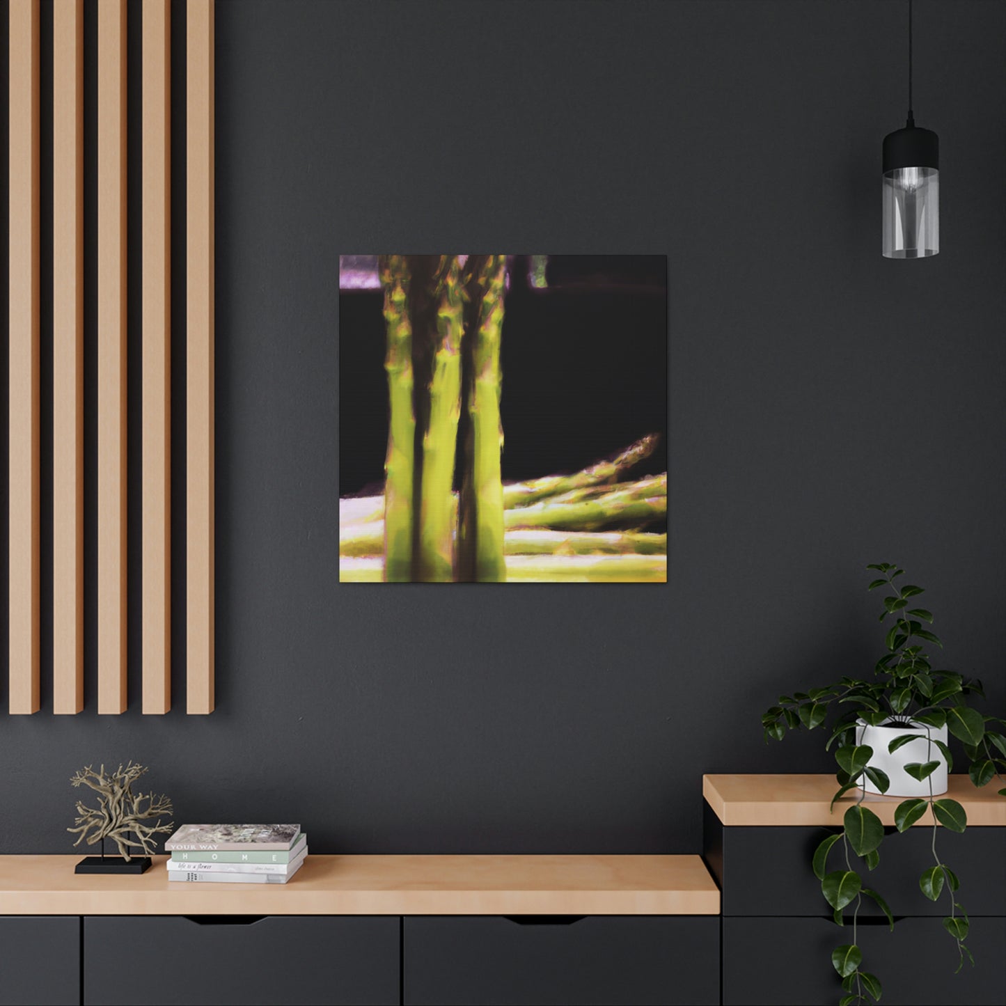 "Asparagus Aesthetic Abstract" - Canvas