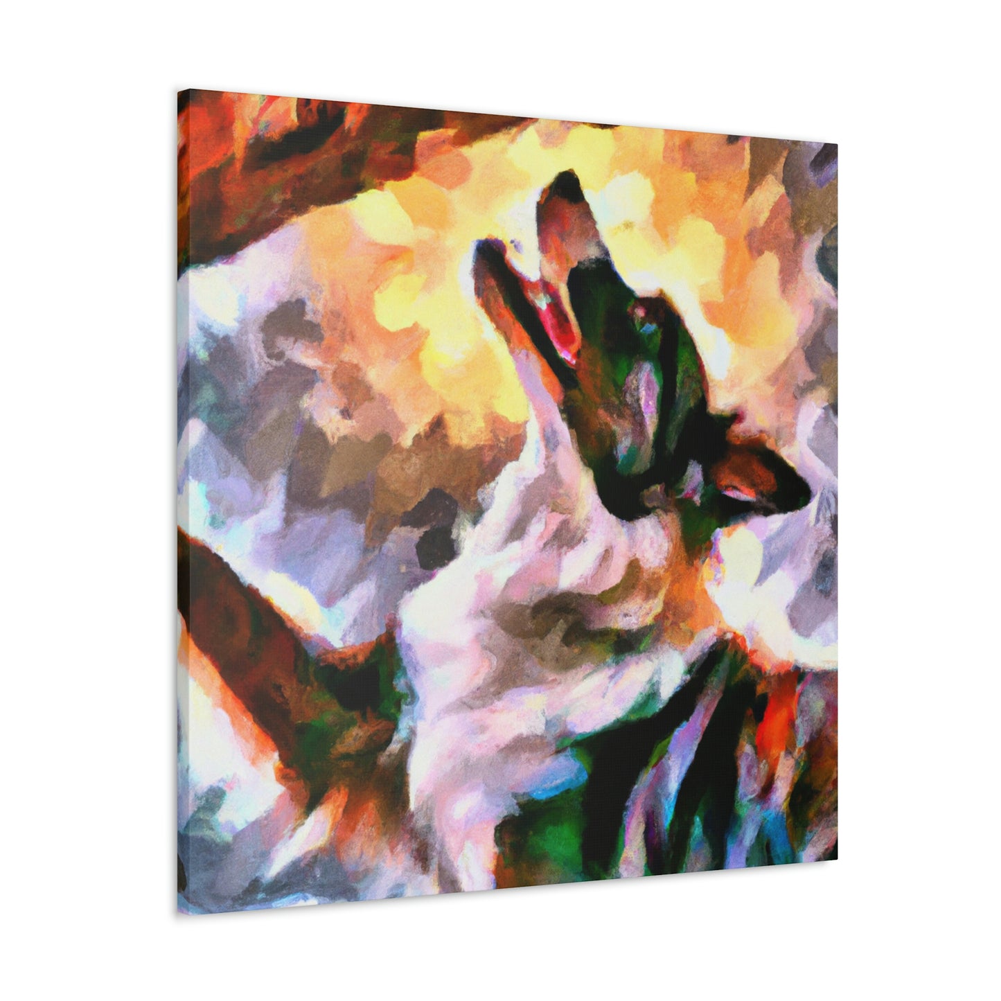 Border Collie Elegance - Canvas