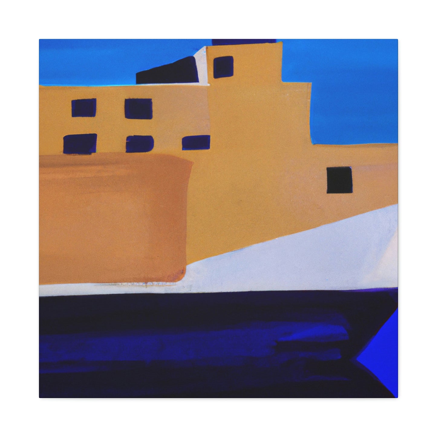 Ferry Minimalism Painting - Canvas