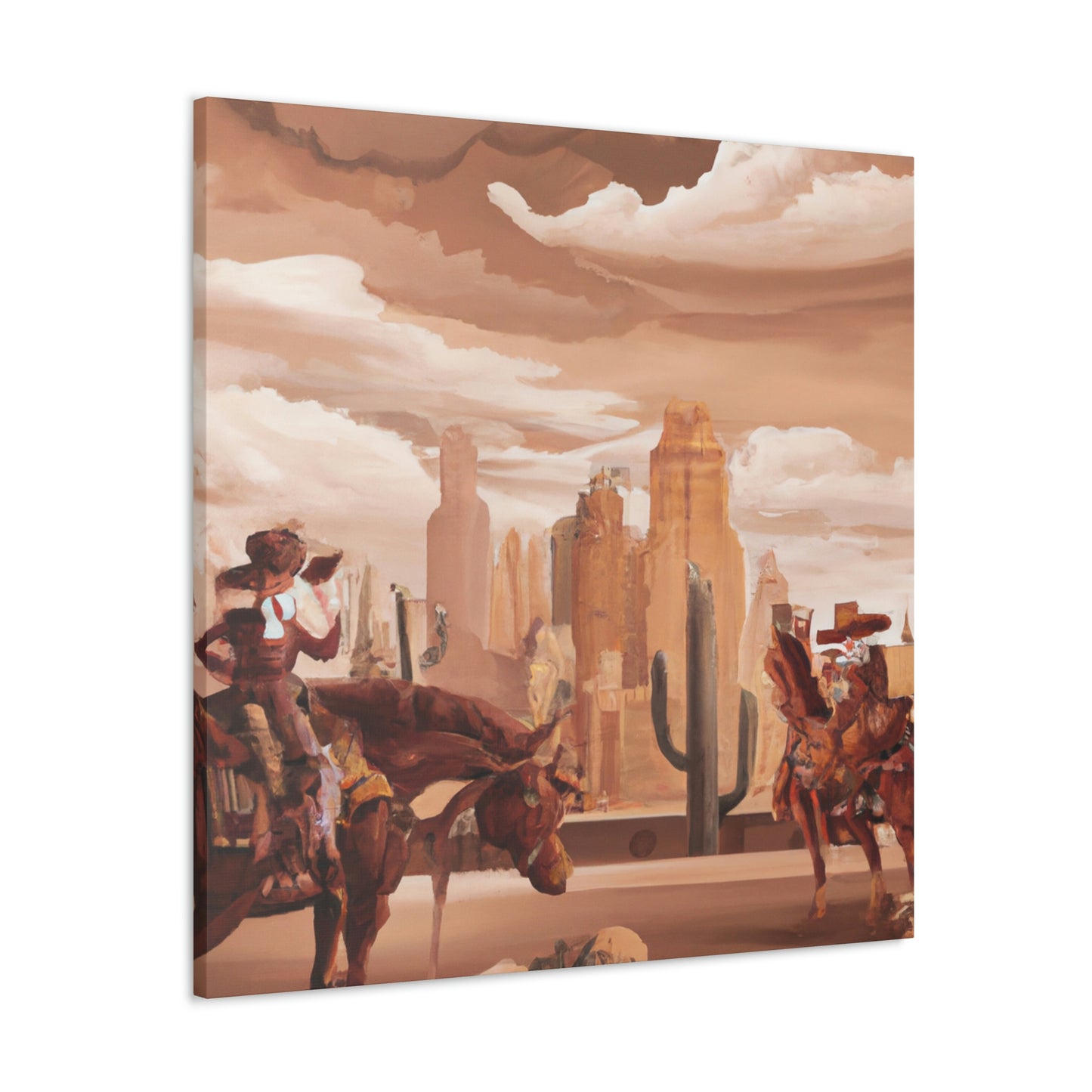 Modern Western Desertscape - Canvas