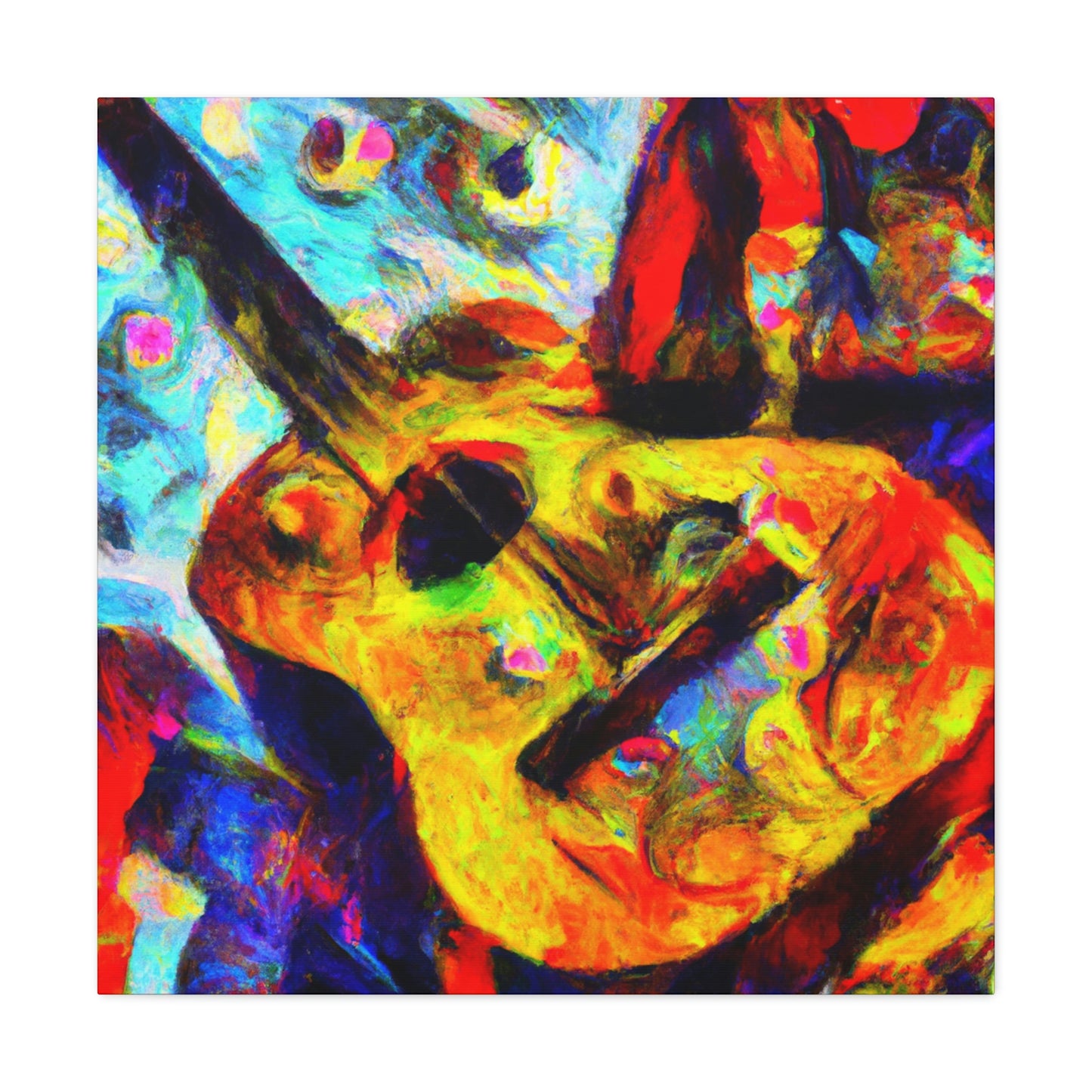 "Guitar Strummed Harmony" - Canvas